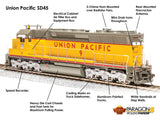BLI 4295 EMD SD45, UP Union Pacific #9, Yellow & Gray, Paragon4 SOUND & DCC HO Scale