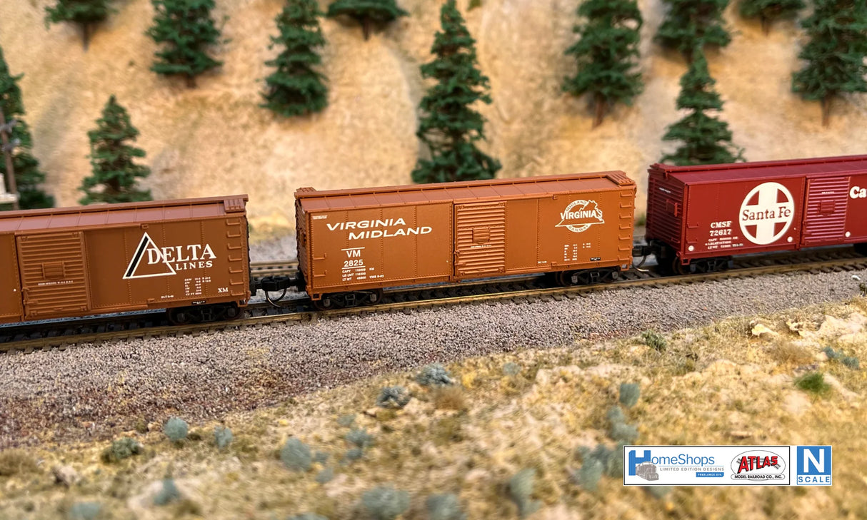 HomeShops NFB-005-003 VM - Virginia Midland #2879 Atlas USRA Rebuilt Steel 40' Box Car N Scale