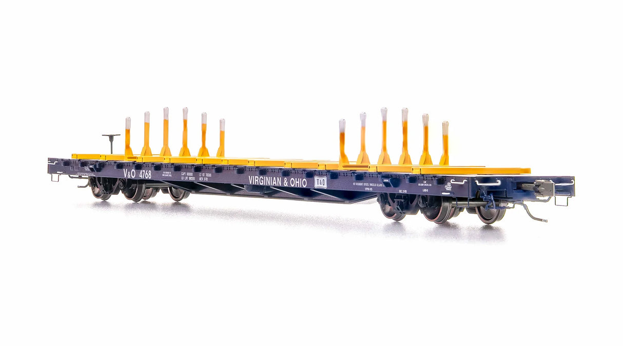 HomeShops HFF-014-001 V&O 4768 - HO-Scale Virginian & Ohio ScaleTrains BSC Finger Rack Flatcar