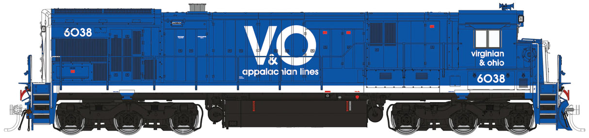 HomeShops V&O 6038 - HO Scale DC/DCC/Sound Equipped GE C30-7 Locomotive