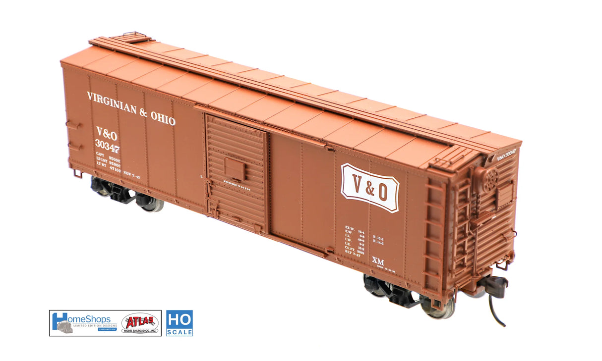 HomeShops HFB-041-001 V&O - Virginia & Ohio #30347 Atlas USRA Rebuilt Steel 40' Box Car HO Scale