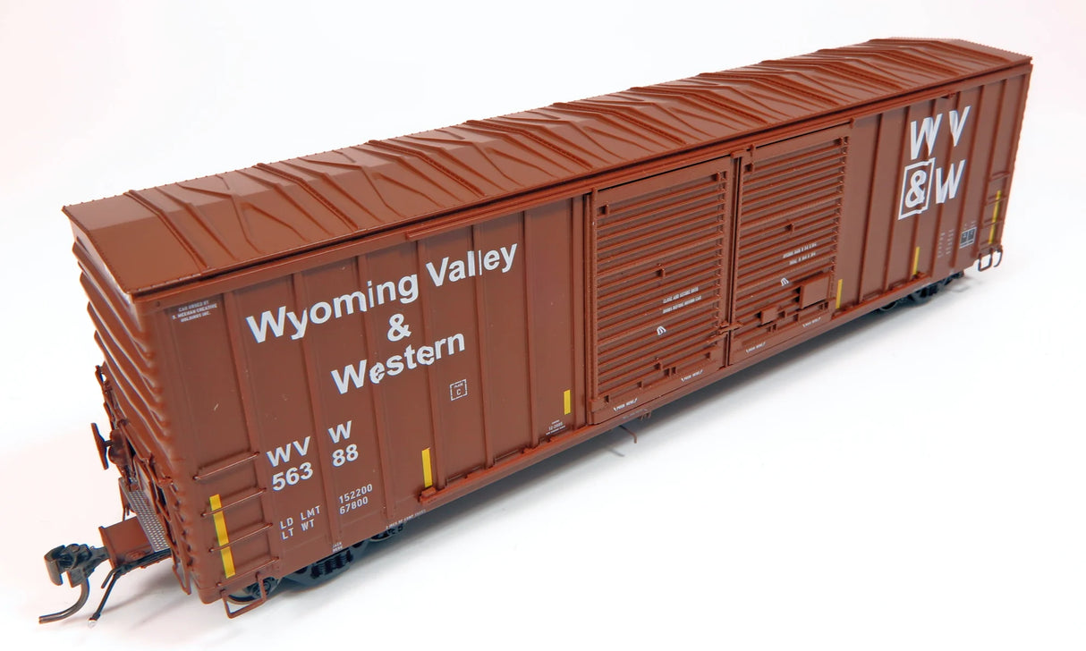 HomeShops HFB-035-001 WVW Wyoming Valley & Western #56319 - Rapido PC&F 5258 50' Double Door Box Car HO Scale