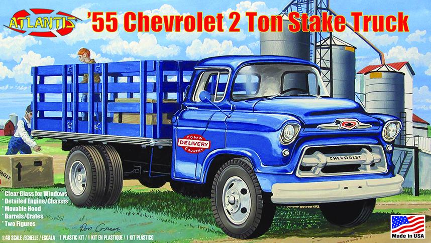 Atlantis 1401 1955 Chevrolet 2 Ton Stake Truck Kit  1/48 Scale