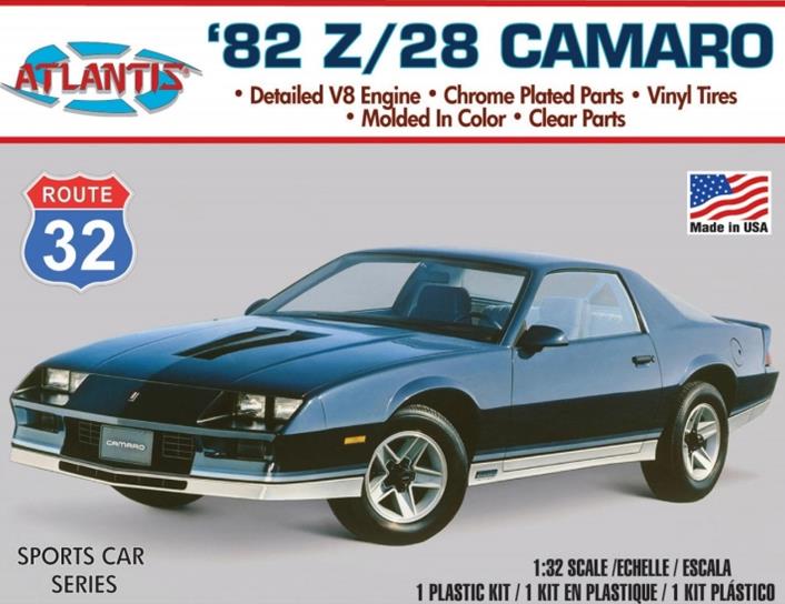 Atlantis 2004 1982 Chevy Camaro Route 32 Kit 1:32 Scale