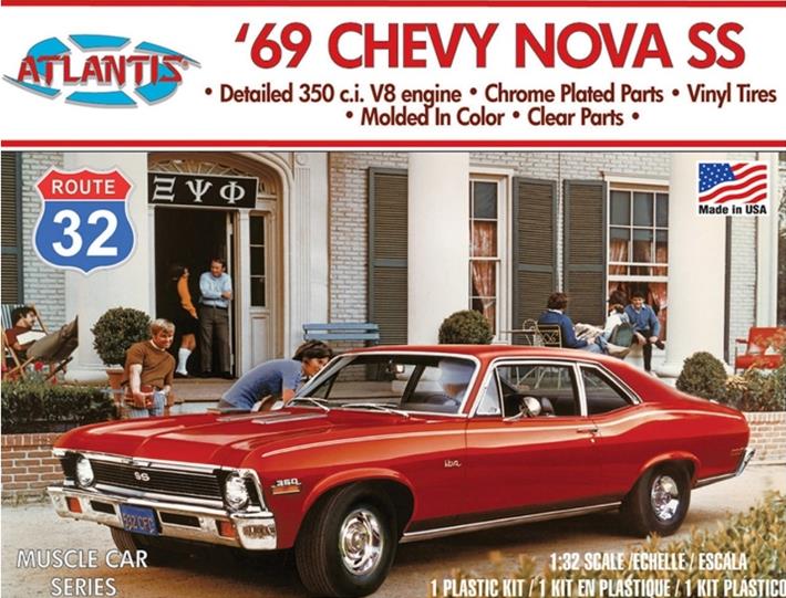 Atlantis 2006 1969 Chevy Nova SS Route 32 Kit 1:32 Scale