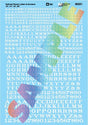 Image for 460-90321 Roman Lttrs/Nmbrs white