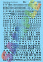 Image for 460-90322 Roman Lttrs/Nmbrs black
