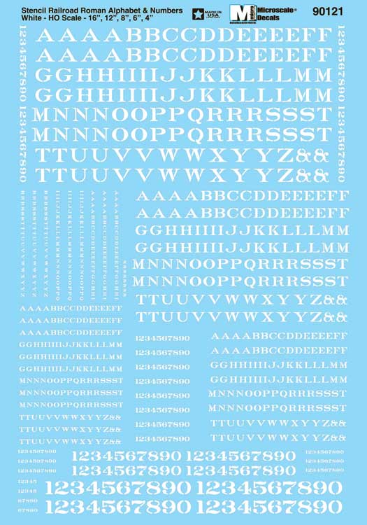 Image for 460-90121 Stencil Rlrd Roman Wht