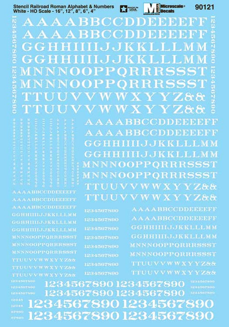 Image for 460-90121 Stencil Rlrd Roman Wht