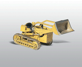 Woodland Scenics 235 American Construction Equipment (Unpainted Metal Kit) -- Tracked Front End Loader HO Scale