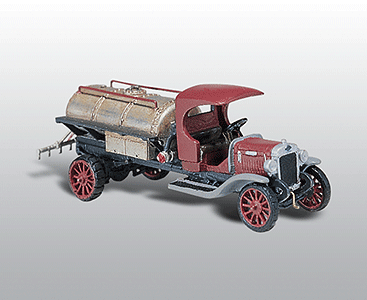 Woodland Scenics 242 American Trucks - Early Diamond T (Cast Metal Kit) -- Tank Truck HO Scale