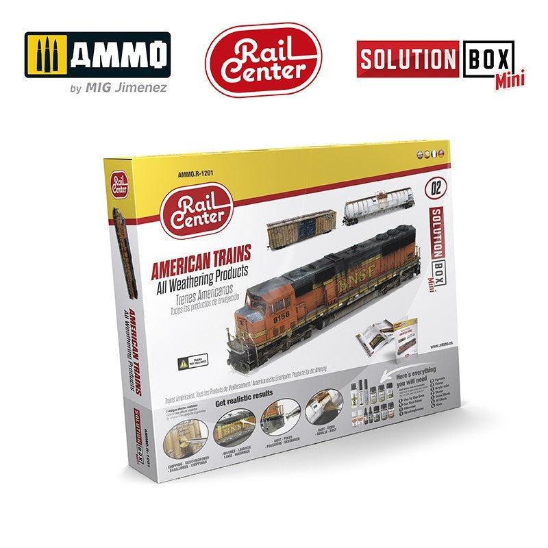 AMMO R1201 AMERICAN TRAINS. All Weathering Products Acrylic Paints