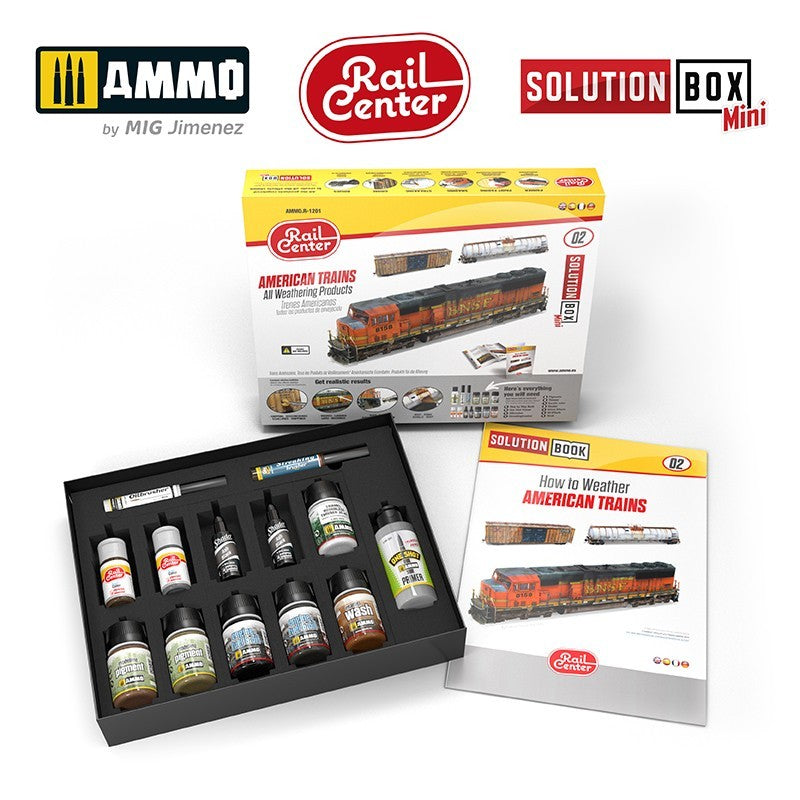 AMMO R1201 AMERICAN TRAINS. All Weathering Products Acrylic Paints