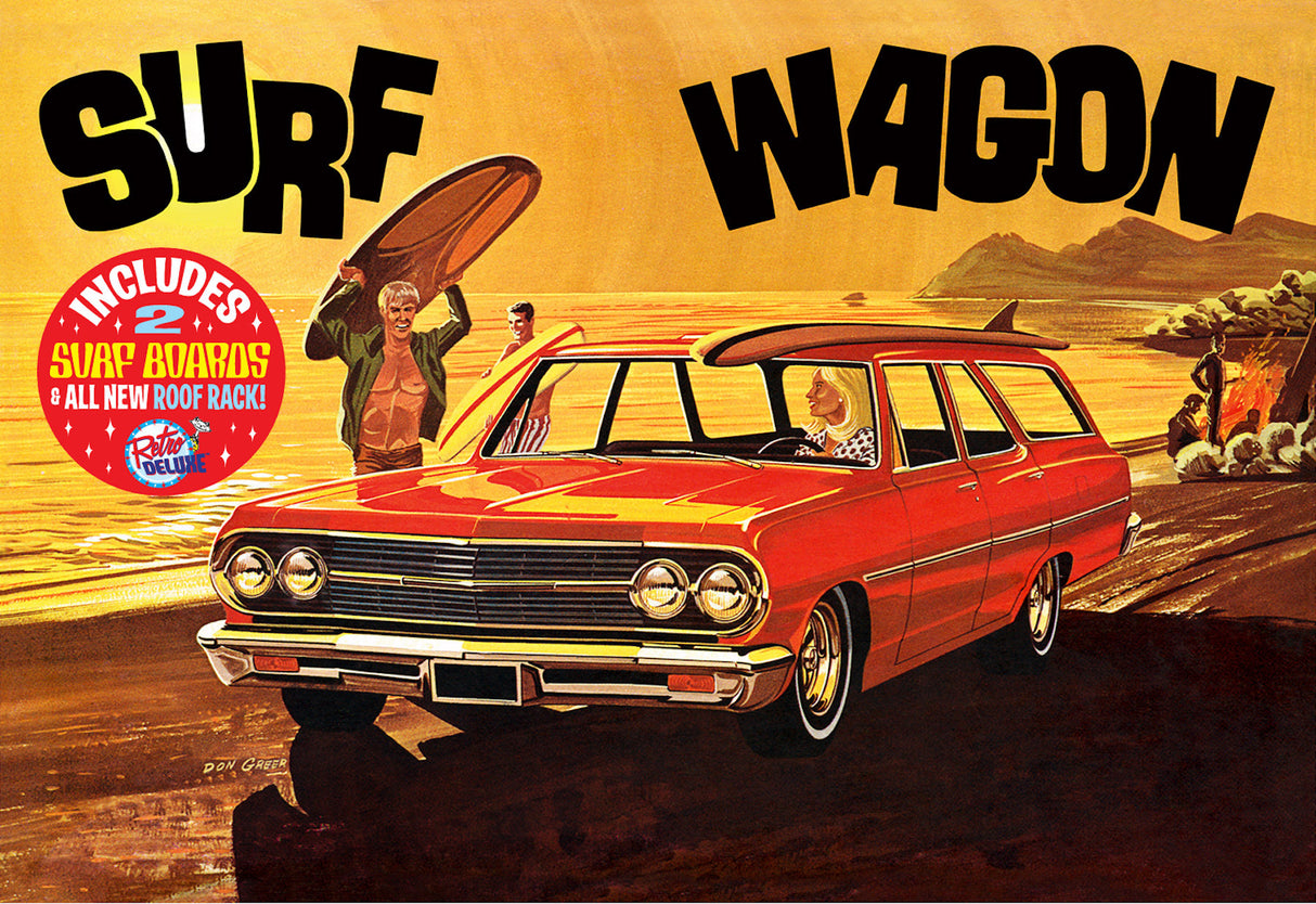 AMT 1131 1965 Chevrolet Chevelle Surf Wagon 1/25 Scale Model Kit