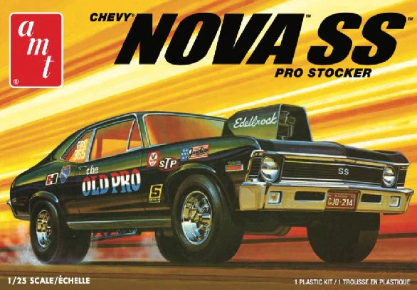 AMT 1142 1972 Chevy Nova SS Pro Stocker 1/25 Scale Model Kit