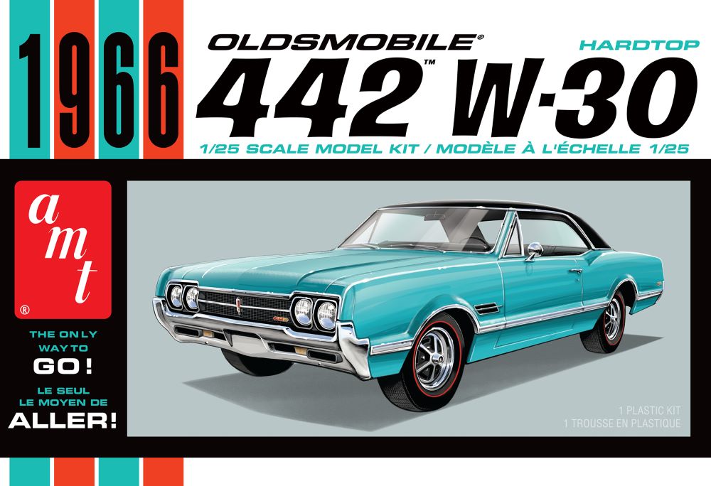 AMT 1432 1966 Olds 442 W-30 Hardtop Kit 1:25 Scale