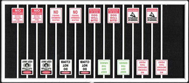 Image for 293-8314 Asst Warning Signs 16/