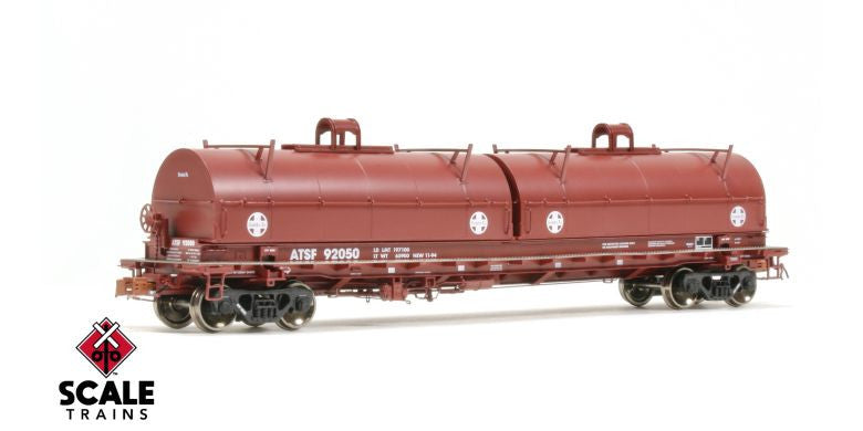 Scaletrains SXT38398 Thrall 48' 2-Hood Coil Steel Car ATSF - Santa Fe #92078 HO Scale