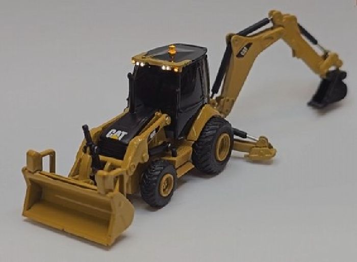 ECC - 2024-22 Diecast Masters CAT 450E Backhoe lighted by East Coast Circuits