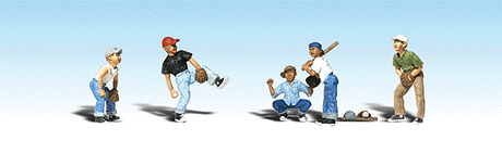 Woodland Scenics 1869 Baseball Players - Scenic Accents(R) -- pkg(5) HO Scale