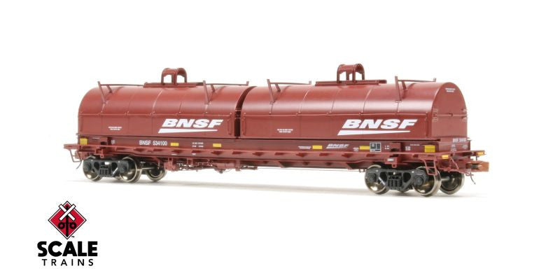 Scaletrains SXT38406 Thrall 48' 2-Hood Coil Steel Car BNSF/Wedge #534147 HO Scale