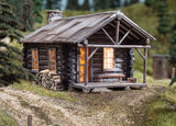 Woodland Scenics 4961 Cozy Cabin w/Lights - Built-&-Ready Landmark Structure -- Assembled N Scale