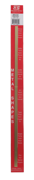 Image for 370-8230 Brass Strip .016 x 1/4