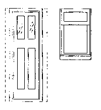 Image for 300-52 Wind/door set caboose C&S