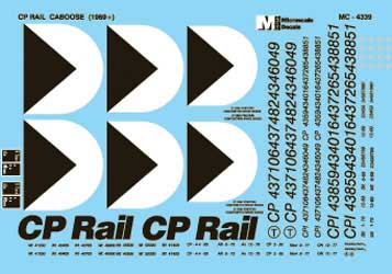 Image for 460-604339 CP Cabooses Mltmrk 1969+