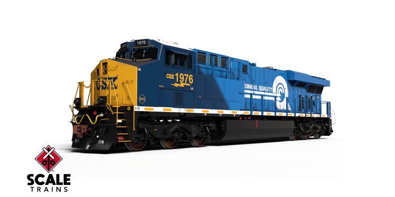 ScaleTrains SXT39907 GE ES44AH, CSX/Heritage/Conrail/Quality #1976 DCC & Sound HO Scale