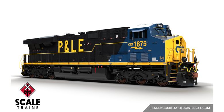 Scaletrains SXT41078 GE ES44AH - CSX/Heritage/Pittsburgh & Lake Erie/P&LE #1875 - ESU v5.0 DCC & Sound HO Scale