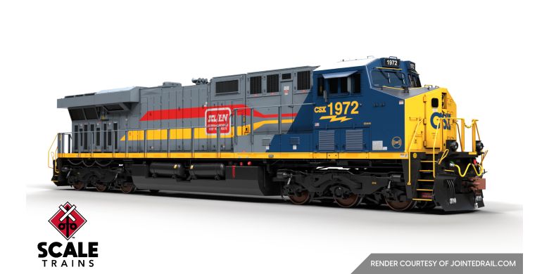 Scaletrains SXT41070 GE ES44AH - CSX/Heritage/Family Lines/SCL/L&N #1972 - ESU v5.0 DCC & Sound HO Scale