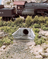 Woodland Scenics 1162 Culverts pkg(2) (Unpainted Hydrocal(R) Castings) -- Concrete N Scale