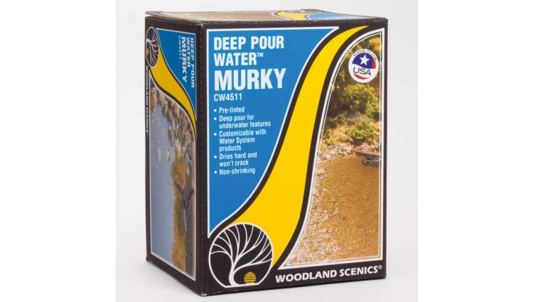 Woodland Scenics 4511 Deep Pour Water(TM) - Water System - 12oz  355mL -- Murky A Scale