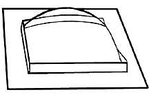 Image for 570-93011 Skylite Sqr Dome 1/4"  2/