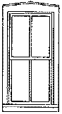 Image for 300-3720 Wndw DH 4-Pane 33x65" 4/