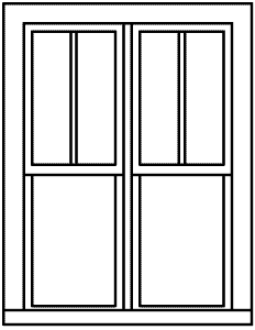 Image for 300-5286 Wndw DH 2/1 42x62" 6/