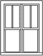 Image for 300-5286 Wndw DH 2/1 42x62" 6/