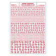 Image for 785-710 DT Rlrd Roman Nmbrs Red