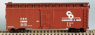 Bowser English 3-1028 40' Boxcar C&O Chesapeake & Ohio #19003 Kit HO Scale