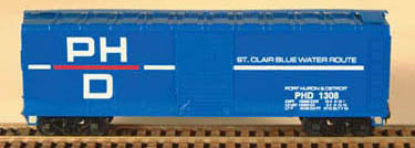 Bowser English 3-1046 40' Boxcar PHD Port Huron & Detroit #1308 Kit HO Scale