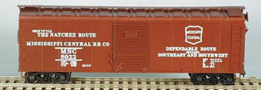 Bowser English 3-1047 40' Boxcar MSC Mississippi Central #5022 Kit HO Scale