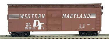 Bowser English 3-1071 40' Boxcar WM Western Maryland #4367 Kit HO Scale