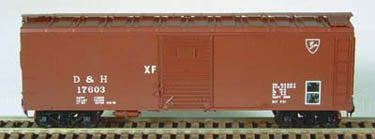 Bowser English 3-1125 40' Boxcar D&H Delaware & Hudson #17603 Kit HO Scale