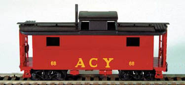 Bowser English 3-3006 HO Steel Caboose Kit ACY Akron Canton Youngstown #68 Kit HO Scale