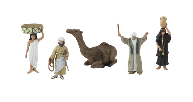 Woodland Scenics 4441 Egyptian Culture Figures - Scene-A-Rama(R) -- pkg(5) A Scale