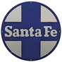 Image for 460-10038 Die-Cut Metal Sgn ATSF CC