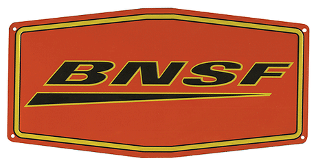 Image for 460-10040 Die-Cut Metal Sgn BNSF Sw