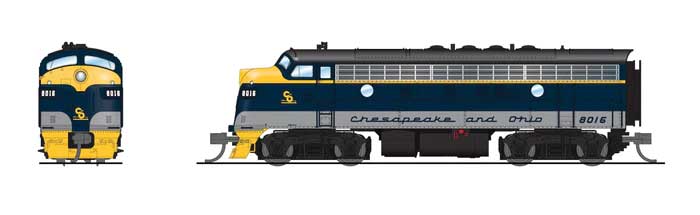Image for 187-9203 EMD F3A C&O 8016 SND