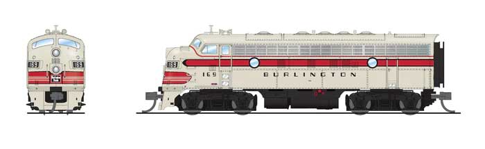 Image for 187-9246 EMD F7 AB CBQ 169A/169B